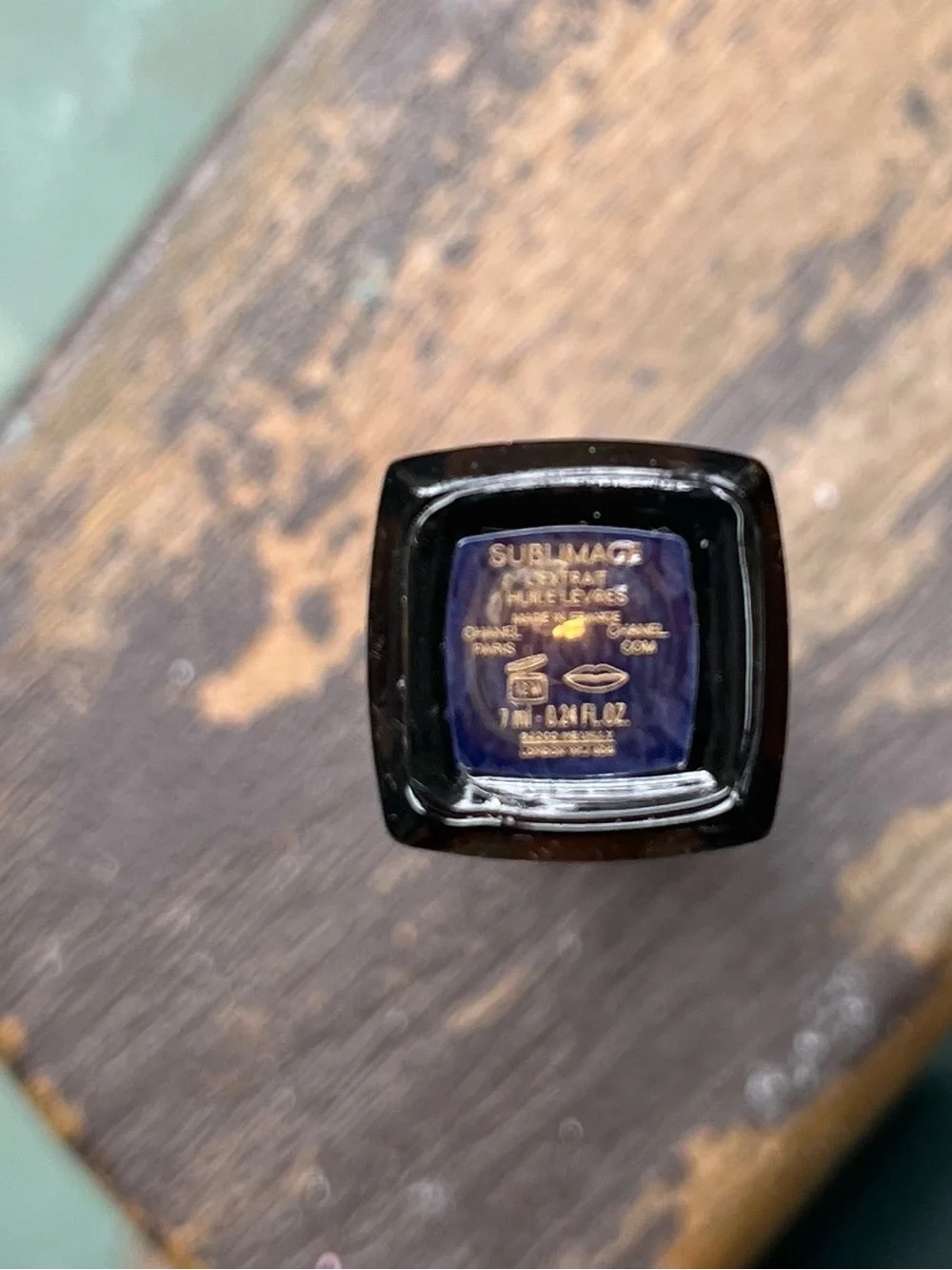 CHANEL Lip Gloss/Balm in Black and Brown with Black Case